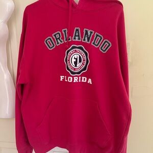 Orlando Florida hot pink hoodie